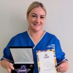Louise Moylan, Smokefree Pregnancy Practitioner at Ormskirk Hospital, who has been awarded a prestigious Cavell Star Award for her passion and work ethic in the Smoking Cessation service in maternity