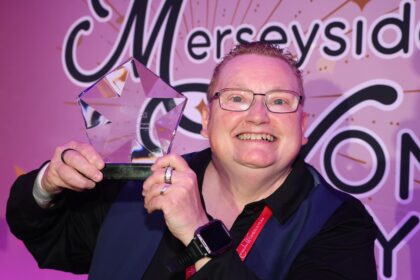 Sharon Gregory-Wareing from Southport won the Community Champion accolade at the Merseyside Women Of The Year (MWOTY) Awards. Photo by Ray Farley
