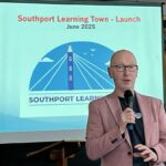 Southport MP Patrick Hurley at the launch of Southport Learning Town. Photo by Andrew Brown Stand Up For Southport