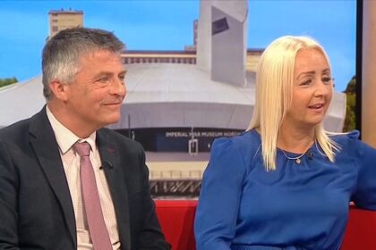 Ms Sephton and Mr Antell represented Elsie's Story on BBC Breakfast