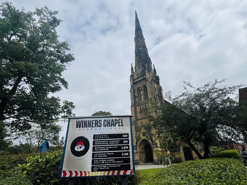 St George's Church on Lord Street in Southport. Photo by Andrew Brown Stand Up For Southport