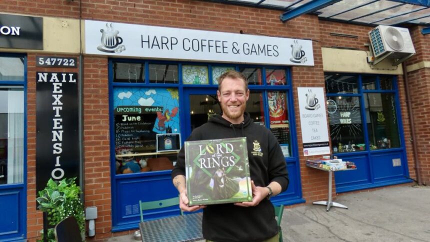 People can enjoy a new Southport Tolkien Trail with eight local venues taking part. They include HARP Coffee and Games on King Street in Southport, owned by Nick McCoy. Photo by Andrew Brown Stand Up For Southport