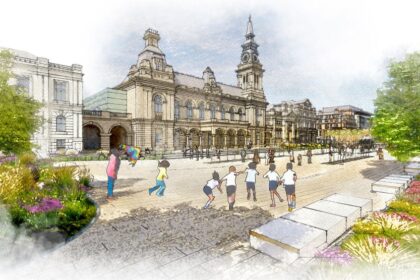 An artist's impression of how Southport Town Hall Gardens will look. Artist?s impression by KKA Architects