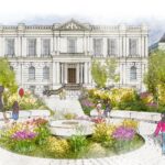 An artist's impression of how Southport Town Hall Gardens will look. Artist's impression by KKA Architects