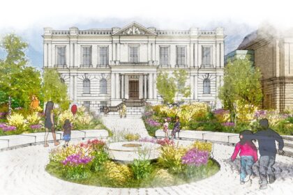 An artist's impression of how Southport Town Hall Gardens will look. Artist's impression by KKA Architects