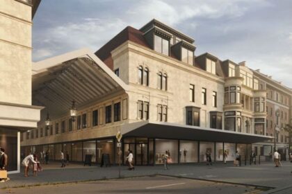 An artist's impression of how the new BHS / Broadbents site at 26-32 Chaple Street in Southport town centre would look on pletion. Image by APG Capital