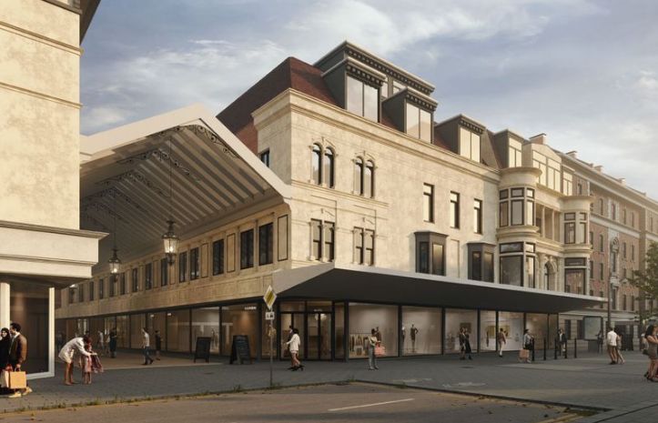 An artist's impression of how the new BHS / Broadbents site at 26-32 Chaple Street in Southport town centre would look on pletion. Image by APG Capital