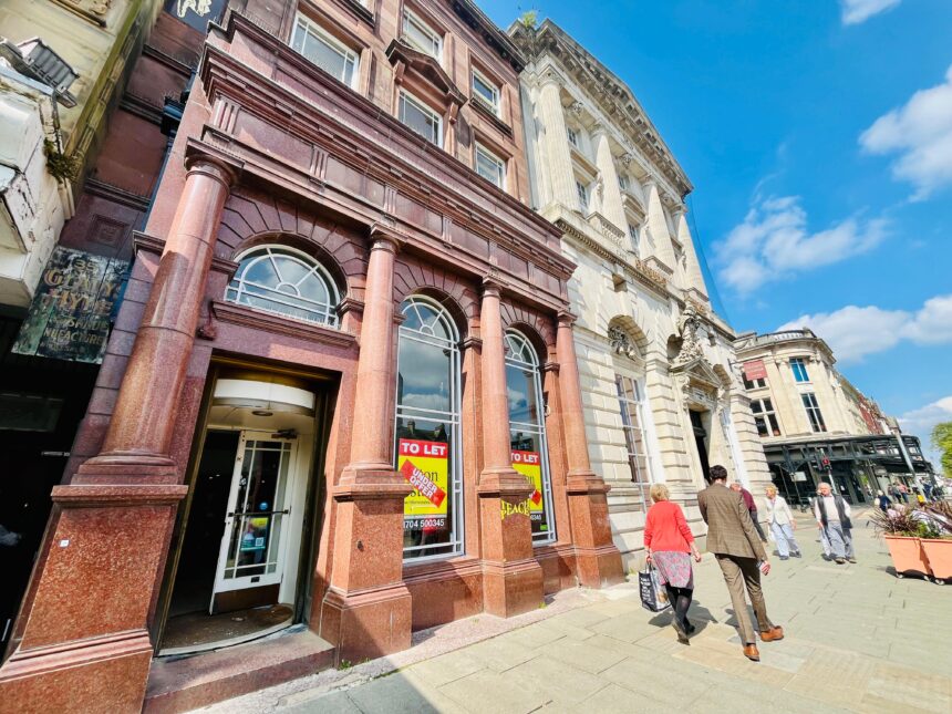 The site of the new Coffee King outlet on Lord Street in Southport town centre. Photo by Andrew Brown Stand Up For Southport