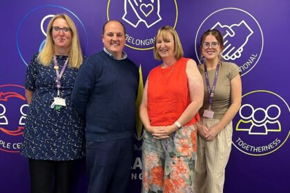 Endeavour staff at the awards ceremony, including David Clayton, CEO