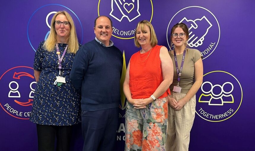 Endeavour staff at the awards ceremony, including David Clayton, CEO