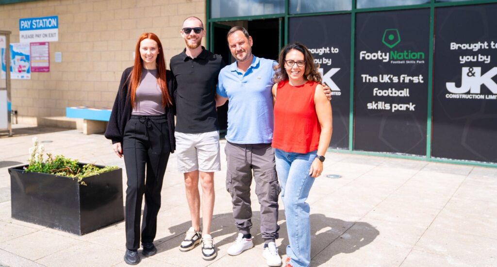 Construction has begun on the new Footy Nation facility in Southport. Photo by Bertie Cunningham Southport BID