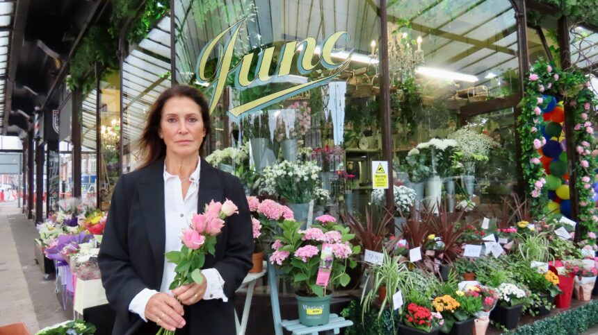 Elizabeth Eaton at June The Florist in Southport. Photo by Andrew Brown Stand Up For Southport