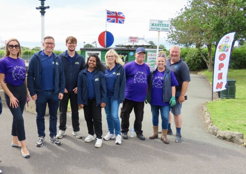 The Friends Of Kings Gardene led a clean up of Kings Gardens in Southport. Photo by Andrew Brown Stand Up For Southport