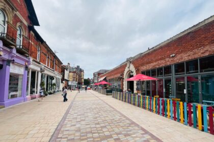 The revamped Market Street in Southport.