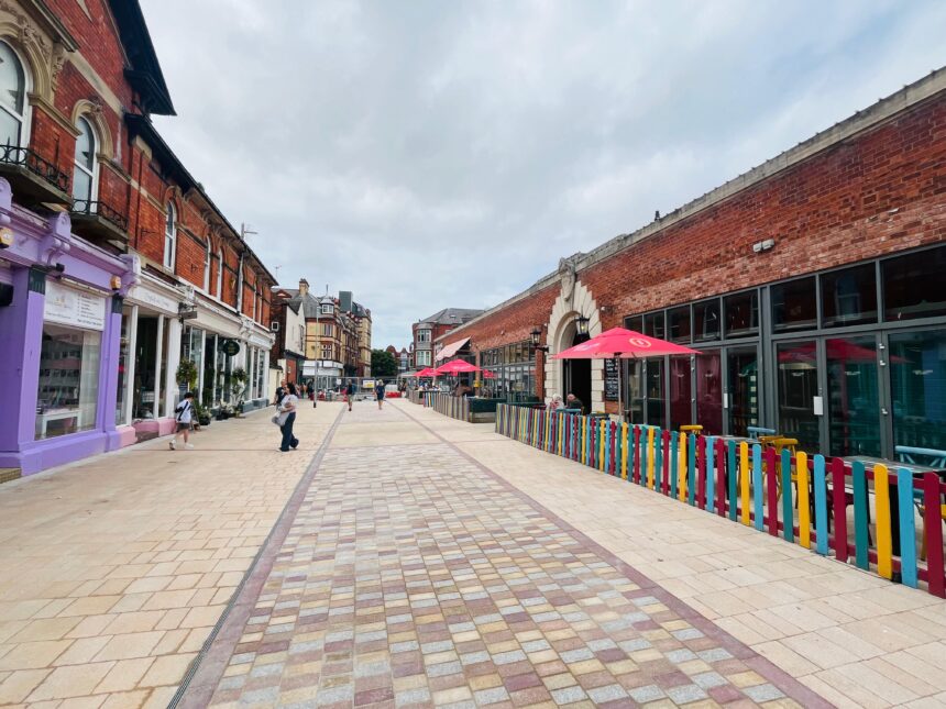 The revamped Market Street in Southport.