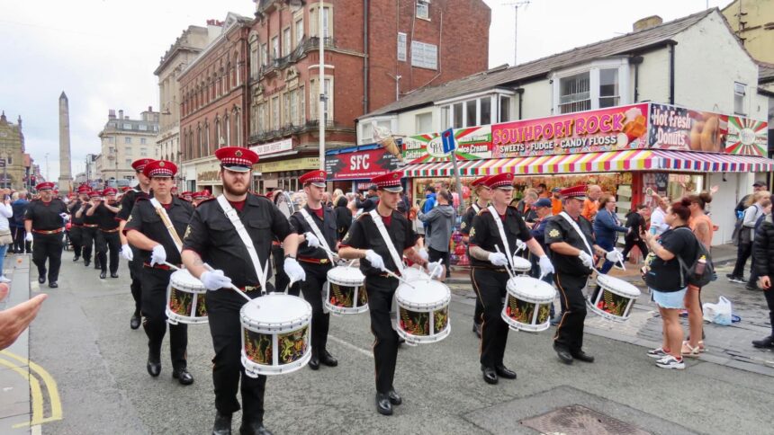 The Orange Lodge parade in Southport. Photo by Andrew Brown Stand Up For Southport