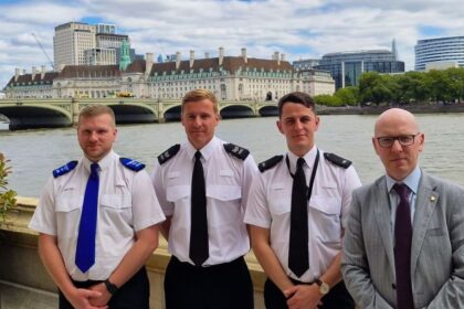Sergeant Gregory Gillespie, PC Luke Holden, and PCSO Timothy Parry were thanked for their bravery during the Southport tragedy at the Houses of Parliament by Southport MP Patrick Hurley