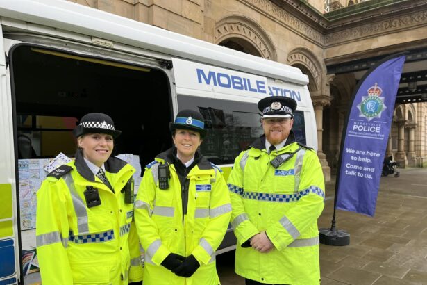 Merseyside Police officers in Southport town centre. Photo by Andrew Brown Stand Up For Southport