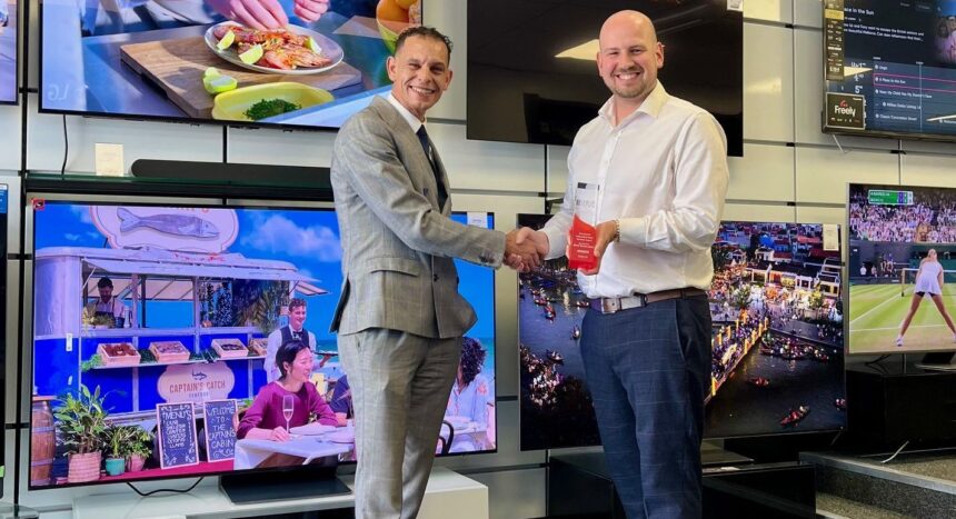 Smiths TV has been awarded Best Overall Independent Retail Business at the 2025 IER (Innovative Electrical Retailing) Awards. Mark Wright (right) Company Director Accepting Award from Darren Scott (left) of Sirius Buying Group