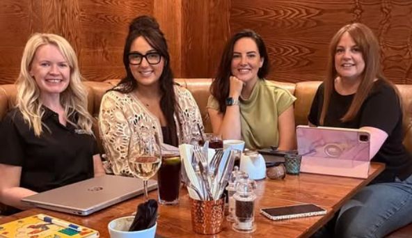 Four of organisers of the Southport Summer Soirée for Bebe's Hive