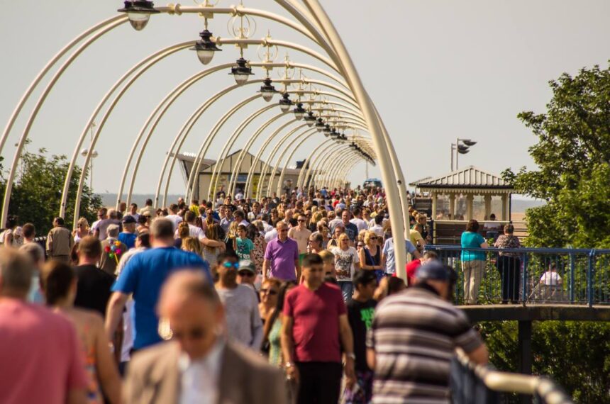 Southport Pier pictured by Dave Brown Photography on 8th August 2015