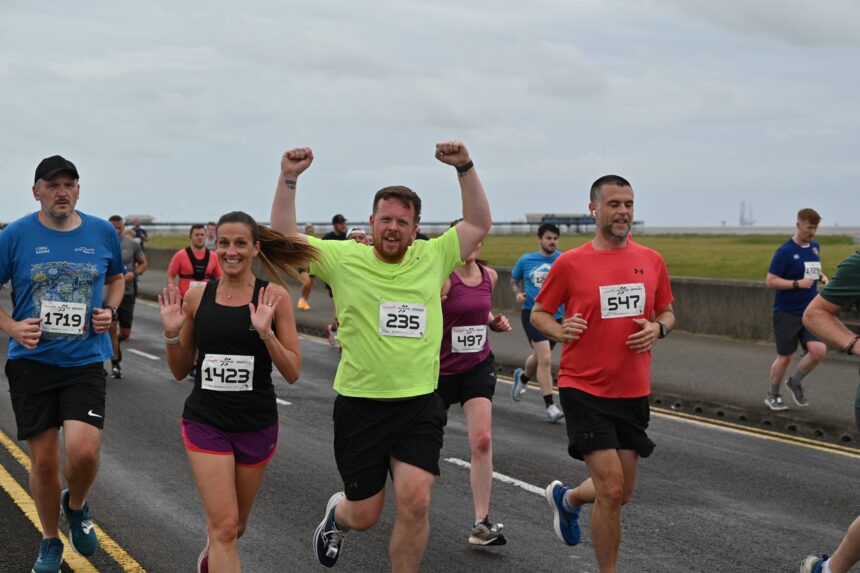 Runners take part in the Southport Seaside 10k