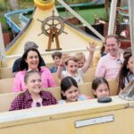 A family group on the Ghostly Galleon at Adventure Coast Southport