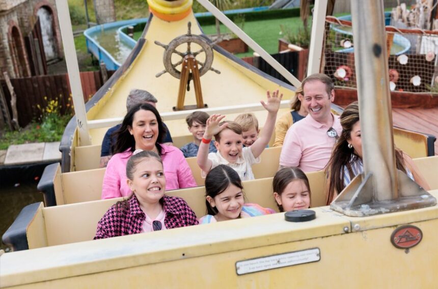 A family group on the Ghostly Galleon at Adventure Coast Southport