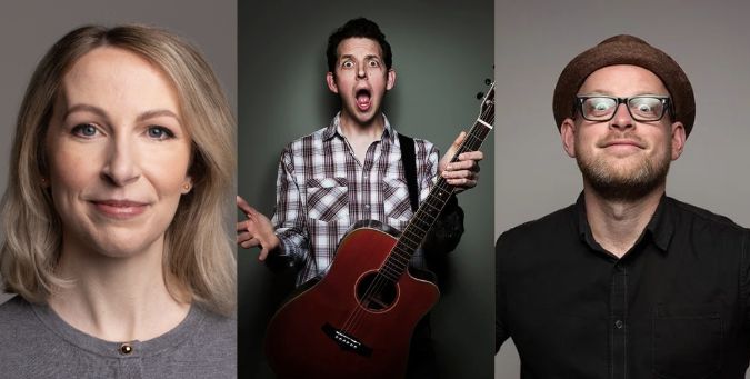 Jenny Collier, Jonny Awsum and Dan Nightingale