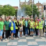 Southport showcased its splendour during a visit by Royal Horticultural Society National Britain In Bloom judges. Judges with the Lord Street In Bloom volunteers in the Town Hall gardens