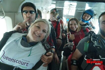 Southport Slimming World consultants Kelly Barker and Fiona Foulder have completed a skydive to raise funds for Queenscourt Hospice