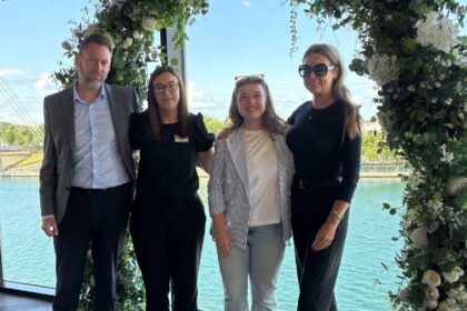 Southport Life is a new networking group with added social value. From left: Frank Stewart, Lindsey Boydell, Lizzie Barnett and Serena Silcock-Prince