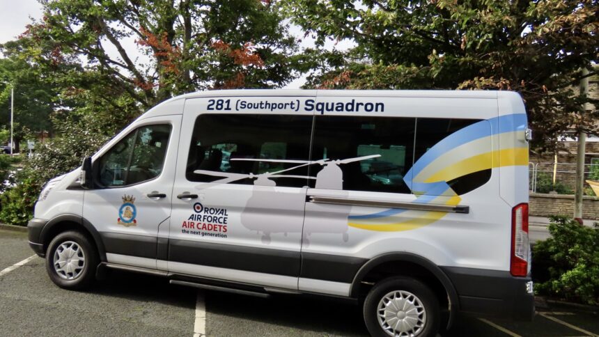 The new minibus for 281 (Southport) Squadron Air Training Corps. Photo by Andrew Brown Stand Up For Southport