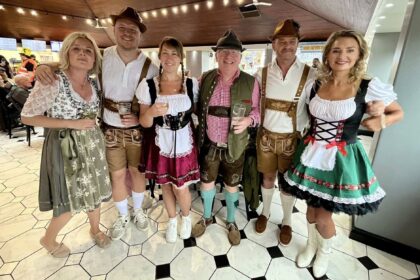 People enjoy the first Beer On The Pier beer festival in Southport. Photo by Andrew Brown Stand Up For Southport