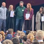 Children enjoyed the official opening of the new playground at Churchtown Primary School in Churchtown in Southport. The official opening was attended by Ben and Lauren King; Sergio and Alex Aguiar; and Dave and Jen Stancombe, with presentations made to each family.