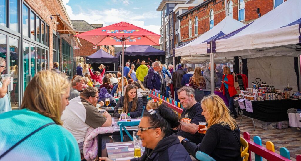 The Coastal Jam music festival on Market Street in Southport. Photo by Southport Market