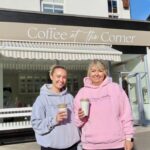 Coffee at the Corner in Churchtown in Southport. Owner Joanna Bond (left) with Mum Penny Lyon