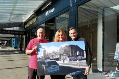 Barry Ledy, Jenny Phillips and Mike Smith are getting ready for the oepning of the new LOL Bingo on Lord Street in Southport