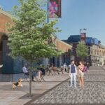 An artist's impression of how Market Street in Southport will look once work is complete