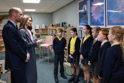 The Prince and Princess of Wales William and Catherine made a special royal visit to Churchtown Primary School in Southport. Photo by Churchtown Primary School