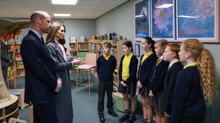 The Prince and Princess of Wales William and Catherine made a special royal visit to Churchtown Primary School in Southport. Photo by Churchtown Primary School