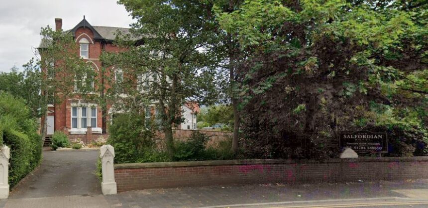 The Salfordian Hotel on Park Crescent in Southport