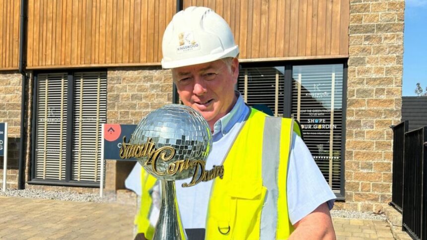 Kingswood Homes site manager Luke Redshaw is taking part in the 2025 Strictly Queenscourt fundraising event in Southport