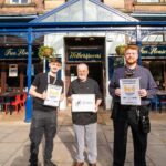 The Sir Henry Segrave Wetherspoon pub in Southport is celebrating its 30th birthday. From left: bar team leader Connor West, kitchen associate Gary Cox and shift manager Stuart Ochiltree. Photo by Bertie Cunningham Southport BID