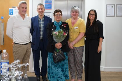 Residents and staff at Connell Court in Southport have celebrated their first anniversary since being led by Crestview Care. Guest of honour was Deputy Lieutenant of Merseyside Julie Lawson BEM. Photo by David Brown Photography