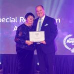 David Clayton, Endeavour CEO, with Helen Rawsthorne