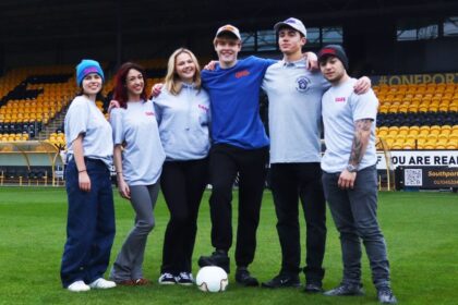 Students from the Fashion & Textiles, Photography, and PE departments at KGV Sixth Form College in Southport took part in a photoshoot for GABA Clothing