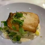 The Lansdowne Bistro in Southport. Grilled halibut