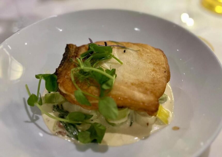 The Lansdowne Bistro in Southport. Grilled halibut