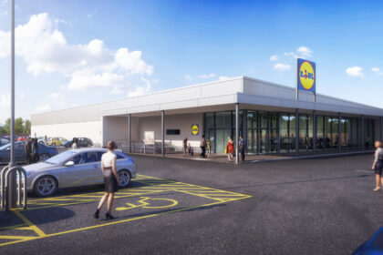 A CGI image of how the new Lidl store in Southport will look